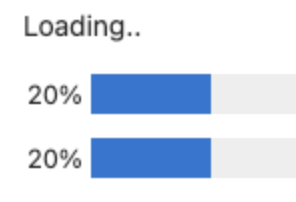 An image of a nice animated progress bar in a jupyter notebook output cell.